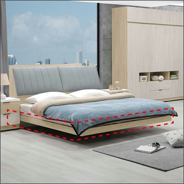 5 / 6尺懸浮(床底) 床台 標準雙人 雙人加大 漂浮床 【275B0434】Leader傢居館275-K25