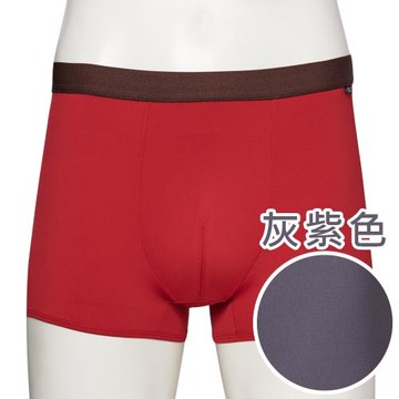 【Swear 思薇爾】SOLIS 森林王子系列M-XXL素面貼身四角男褲(灰紫色)