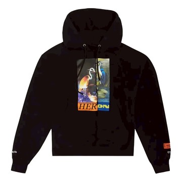 HERON PRESTON FW21 Split Herons Hoodie 'Black'