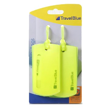 TRAVEL BLUE 藍旅 果凍行李掛牌 TB016  6 x 0.5 x 11cm  綠色