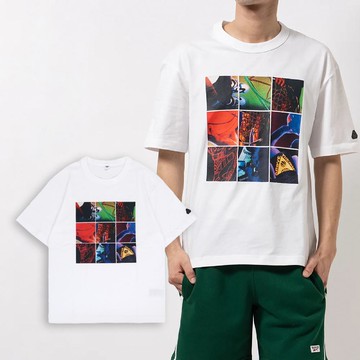 Reebok 銳跑 短袖 ATR Collage Tee 男款 白 棉質 照片印刷 棉T 短T 100208710