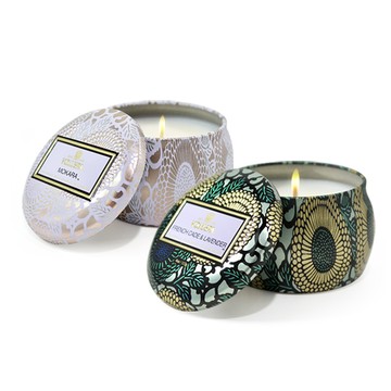 VOLUSPA 日式庭園系列 香氛蠟燭 浮雕玻璃罐/錫盒（多款可選）