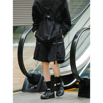 NJWN SP57-DS 鉚釘機能拉鏈工裝戶外防水寬松五分短褲 非ACRONYM