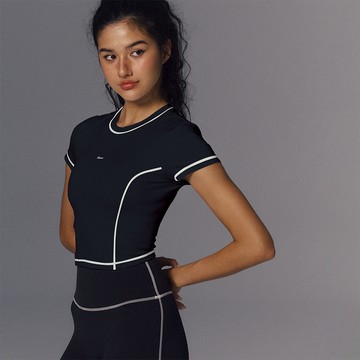 XY-Stretch 跳色圓領短袖