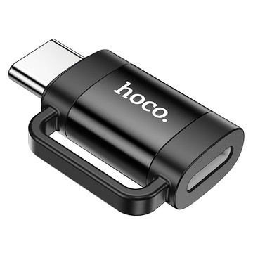 hoco. 浩酷 UA31E Type-C公轉iP母轉接頭  黑色  1個  27.8mm