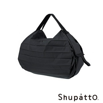 【Shupatto】燈籠型日常素色秒收環保啪啪包-小-瞬息黑 ( SH-S514BK-XAB3)