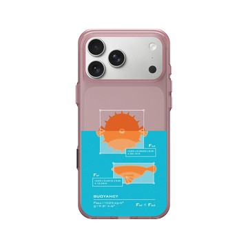 iPhone 17 Pro Max Clear (相機按鈕) 晶醺玫 - Ocean Collection: Let's Sea 海洋系列：一路向海 - 河豚浮力公式