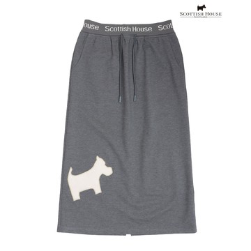 【SCOTTISH HOUSE】經典灰珠地空氣層棉質長裙 CIWB1260