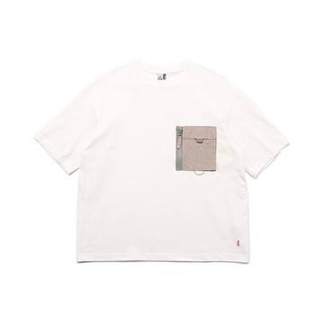 CHUMS Heavy Weight Zip Pocket T-Shirt短袖上衣-白-CH012358W001