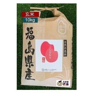 10%OFFクーポン 新米 お米 10Kg 玄米 コシヒカリ 福島県産 令和５年産 こしひかり 米袋 真空パック 備蓄 一部地域、送料無料