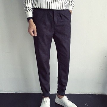 現貨+預購 哈倫褲 休閒長褲-韓版修身簡約風格男褲子2色72ay4【獨家進口】【米蘭精品】