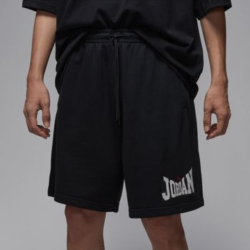 NIKE AS M J BRK GFX 9IN SHORT LB 男款 短褲 運動褲 毛圈布 喬丹 黑-HV1845010