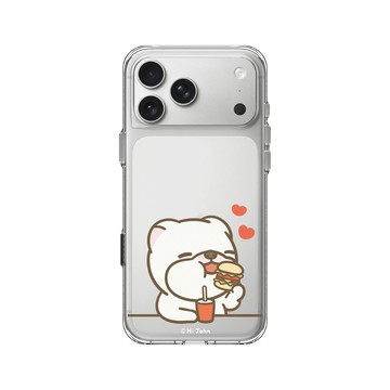 iPhone 17 Pro Max Clear Case（相機按鈕） 透明 - 嗨小強 Hi John - 小強愛吃漢堡包