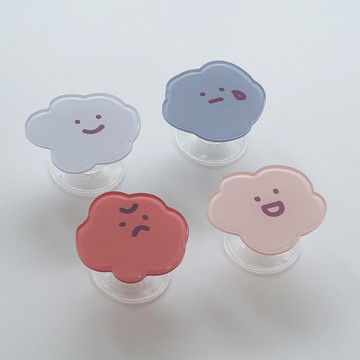 大餅臉喜怒哀樂 氣囊手機支架