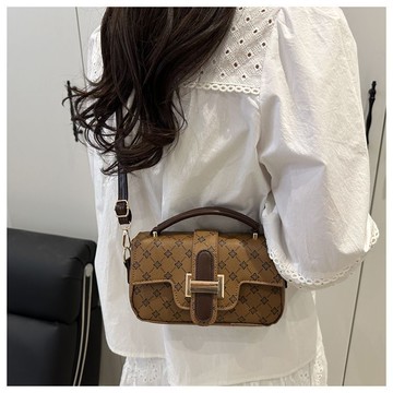 免運🔮印花氣質復古上新大容量休閒新款韓版手提單肩斜挎腋下小方包質感 側背包 斜背包 肩背包 時尚百搭休閒包 小方包