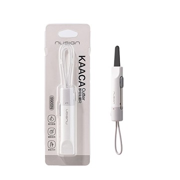 得力Deli NUSIGN安全鋸齒小美工刀/NS066/白色