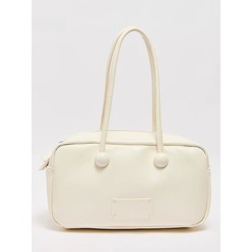 2025新款夏季簡約易搭貼標裝飾保齡球包法棍腋下包女包通勤單肩包