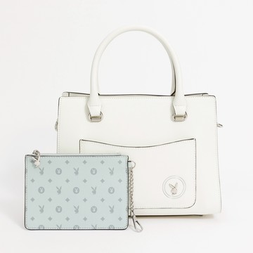 PLAYBOY - 手提包附長背帶 Twilight系列 - 米白色