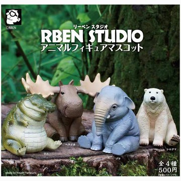 E哥❤奇譚KITAN扭蛋RBEN獃萌圓滾滾動物星球胖肥嘟嘟大象鱷魚北極熊散