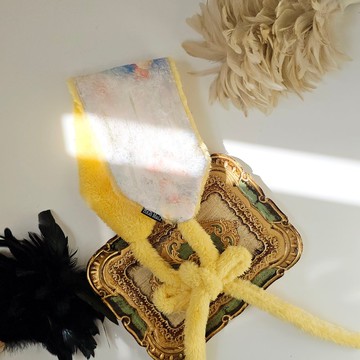 【HiGh MaLi】耳罩式頭帶 | 水彩系文藝復興燒花|髮帶|圍巾|#禮物