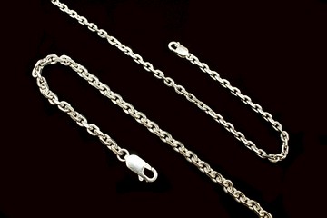 【純銀系列】兩款 925純銀 雙切面O形手鍊 光感十足 (歡迎客製)