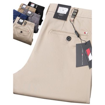 男士高爾夫褲子純色長褲寬松中腰直筒商務休閑運動球褲簡約百搭