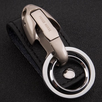 穿皮帶4CM 男士腰掛鑰匙扣 汽車鑰匙圈