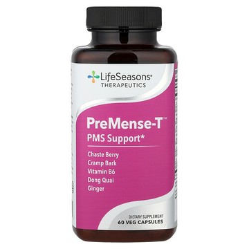 LifeSeasons, PreMense-T，PMS 支援，6 粒素食膠囊