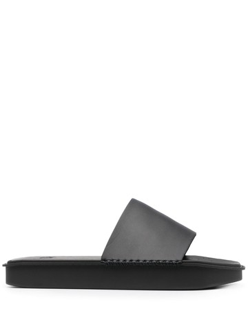 Y-3 - stud-detail slides - unisex - Fabric/Polyurethane/Rubber - 7.5 - Black