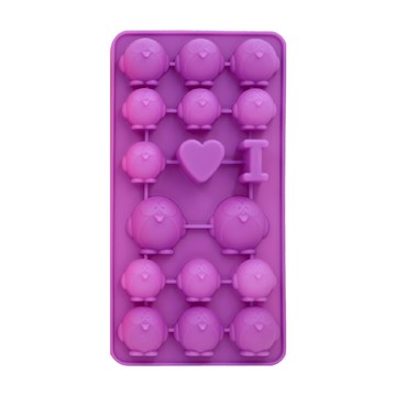 BABY JOY 鉑金矽膠企鵝造型製冰盒，可堆疊收納  1個