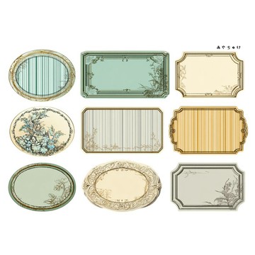 【9 月新品】20-147-0345 裁切紙 幻想復古浪漫喫茶
