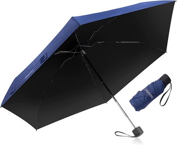 【日本代購】遮陽傘 UV Cut 100 完全遮光輕便 [2023 年最新款] 折疊傘緊湊型男式女式 100% 紫外線阻擋便攜式方便風雨無阻小型手動打開/關閉 6 傘骨 208g 防曬流行高強度玻璃纖維雨季雨傘超級防水高耐用禮品耐用帶儲物袋