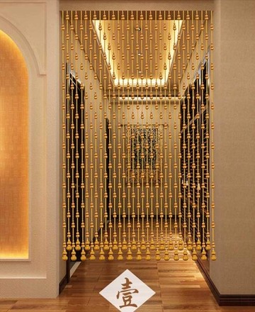 擋災桃木葫蘆珠簾門簾轉運 辟邪水晶隔斷簾衛生間臥室客廳風水簾子免打孔【林之舍】