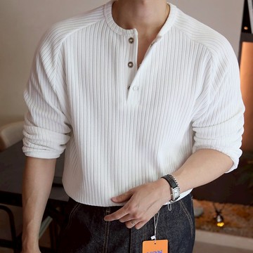 【Metanoia】🇰🇷韓製 羅紋長袖T恤上衣