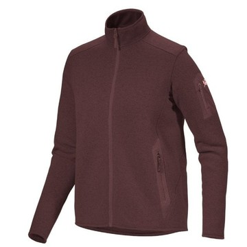 Arcteryx 女 Covert Cardigan 羽量級類羊毛抗菌排汗透氣保暖刷毛外套.中厚抓絨衫/X000005715-29616 幻象雜紫