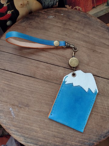 偉大富士山Gogoro卡片式皮套/悠遊卡套/識別證套