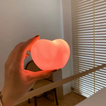 【家寵LOVEHOME】 LOVEHOME 寵家床頭愛心小夜燈小禮物 - 粉色愛心