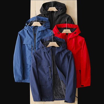 強悍狠貨！加絨加厚防水秋冬保暖休閑寬松連帽沖鋒衣夾克男外套潮