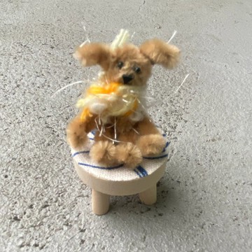 小土狗5cm-毛根扭扭棒手作/髒萌流浪動物園/モールアート
