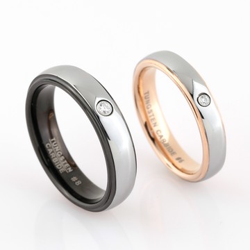 情人節禮物．戒指．鎢鋼對戒｜客製化刻字《ATeenPOP》AA22026