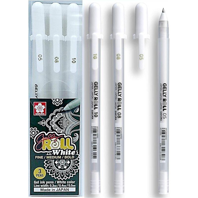 サクラクレパス SAKURA Gelly Roll Classic White 3サイズセット ジェルボールペン ゲリーロール XPGB-3