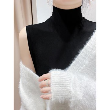 軟糯高領假領子女秋冬毛衣內搭高檔蕾絲假領口衣領百搭網紗打底衫