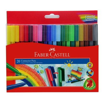 FABER-CASTELL 輝柏 彩色連接筆 20色 /盒 11-200-A【APP滿額下單4%點數(單一帳號最高1000點)】7/31止
