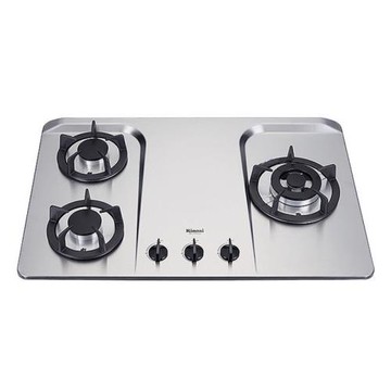 (含標準安裝)林內【RB-H301S】檯面式防漏三口爐(不鏽鋼)