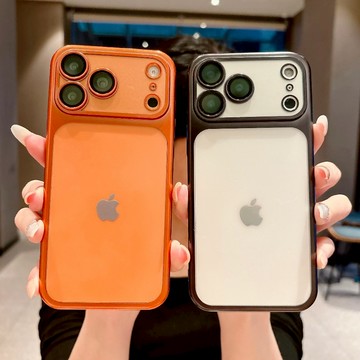 新款 磨砂半透 PC硬殼 自帶鏡頭膜 手機殼 iPhone 11 12 13 14 15 16 17promax 防摔殼