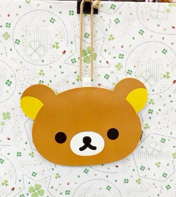 【震撼精品百貨】Rilakkuma San-X 拉拉熊懶懶熊~拉拉熊造型票夾零錢包-哥哥(附繩)#11076
