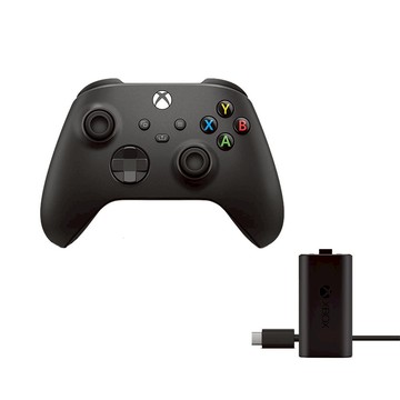 加價購 - XBOX無線控制器 黑 QAT-00006  & XBOX同步充電套件 SXW-00003