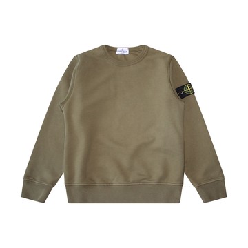 Stone Island - Military Green Cotton Sweatshirt