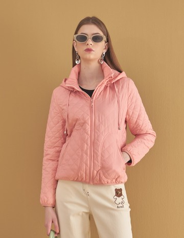 ★【喜芝梅】多格絎縫巨蛋口袋連帽羽絨外套(兩色；M-XL) 224560231