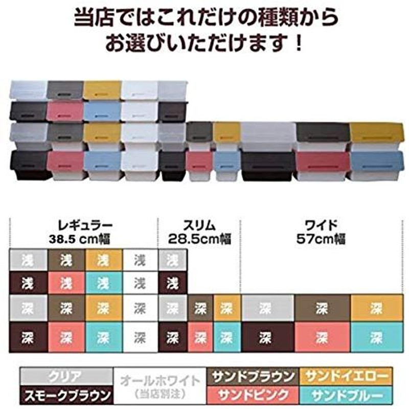 サンカ 【日本製】 収納ボックス ふた付き 2個組 スリム 深型 froq